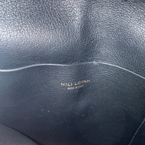 NILI LOTAN Suede Fringe Crossbody Bag Black - Picture 5 of 6